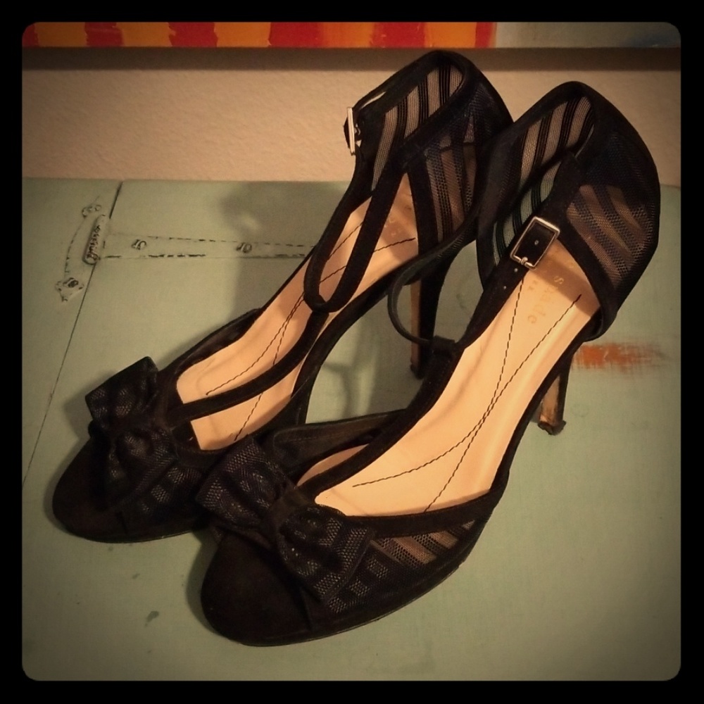 Kate Spade Black Heals